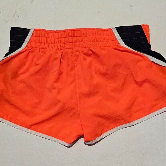 Women's Orange, Black and White Nike Running Shorts - Picture 2 of 3
